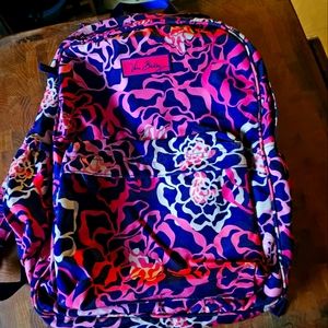 Vera Bradley Floral Backpack Katalina Pink